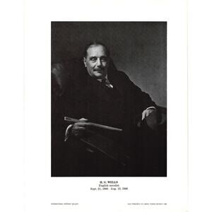 H‎ G Wells Portrait by International Portrait Gallery 1968